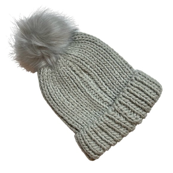 Hat‎ Attack Bryce Beanie with Removable Pom New Light Grey - Picture 1 of 6
